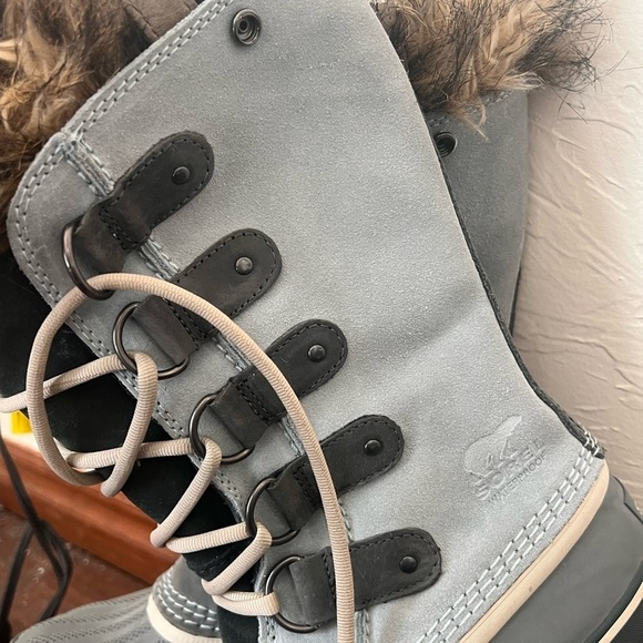 Sorel Joan of Arctic light metal blue winter boots size 7 - Picture 4 of 6